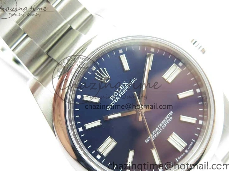 Best AAA Replica Sites Bracelet Best Blue 124300 Edition 41mm 2693 Upgraded Perpetual BP Oyster on Maker Dark Dial SS 1103